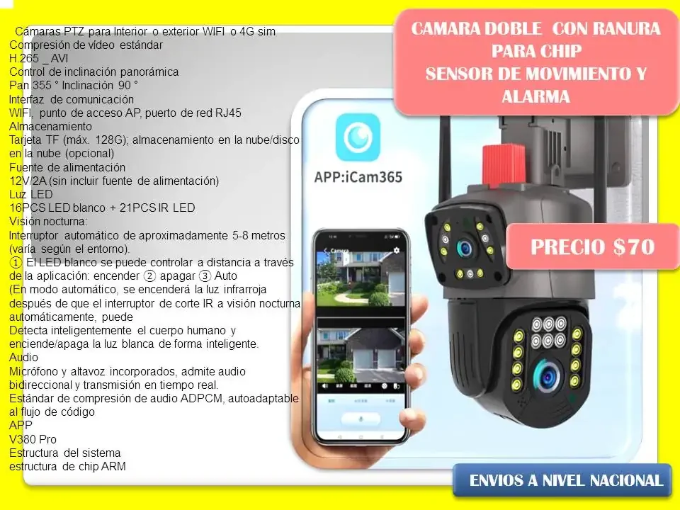 Camara doble con sensor  3
