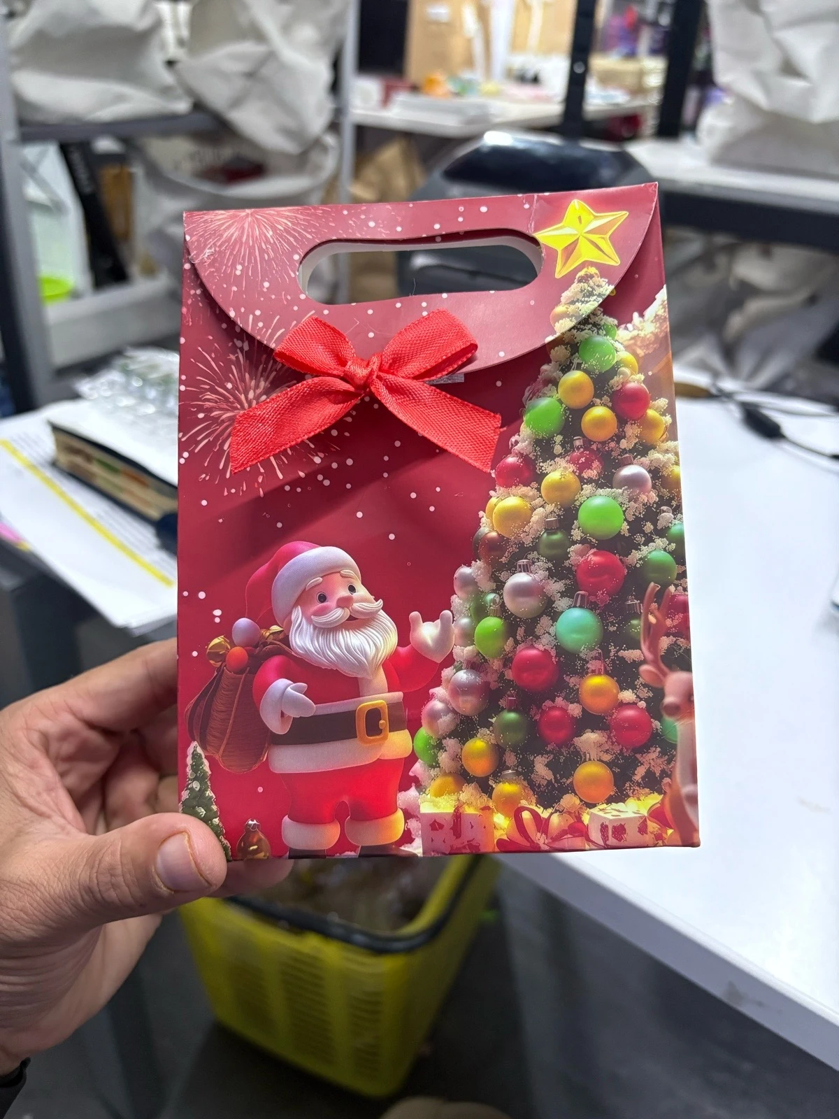 Doce Mini bolsa bavideña con cierre y moño  5
