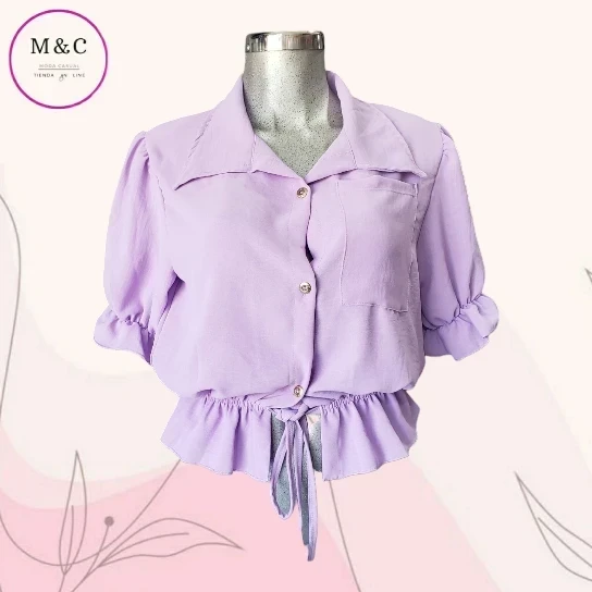 Blusa mangas mediana