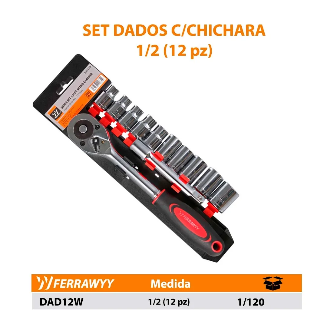 SET DADOS C/CHICHARA FWY 1/2 (12 pz)