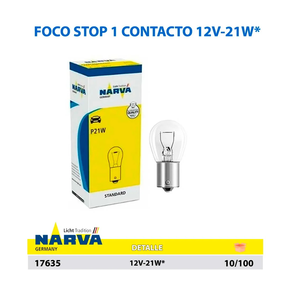  FOCO DE STOP 1CONTACTO 12V-21W**