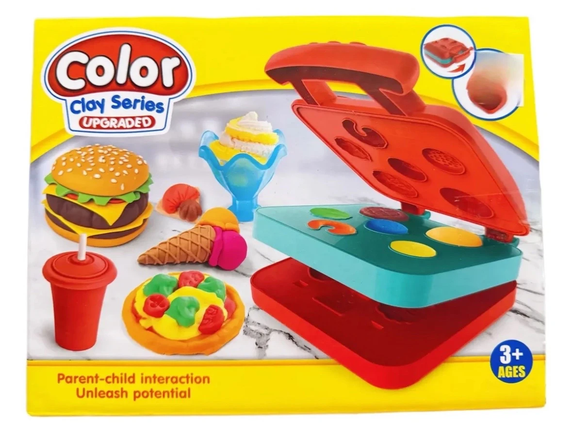 Juego de Plastilina Máquina de Waflera y Comiditas con Moldes y Accesorios