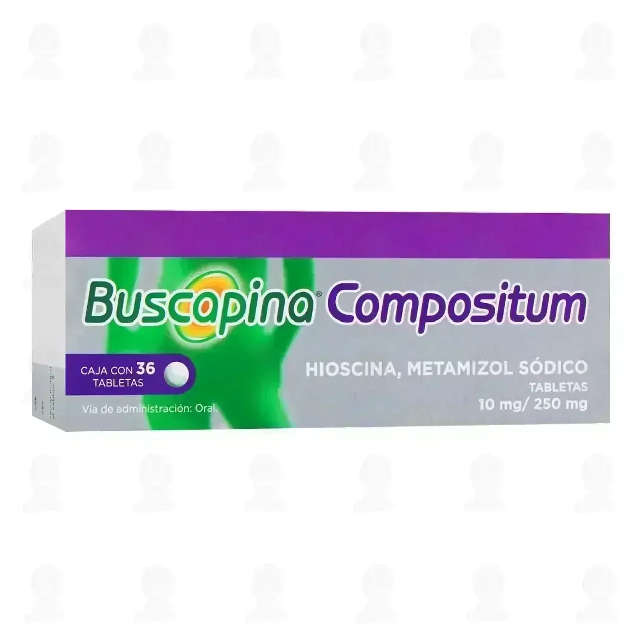 Buscapina Compositum 10mg/250mg, 36 Tabletas.