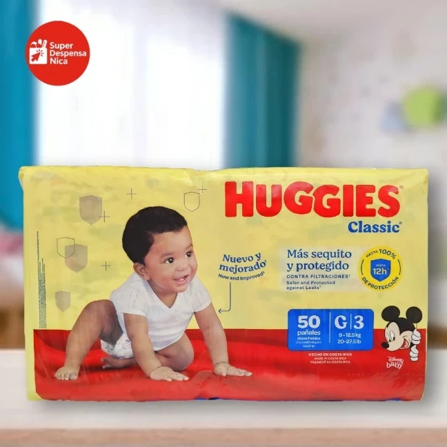 Pañales Huggies Classic Talla G