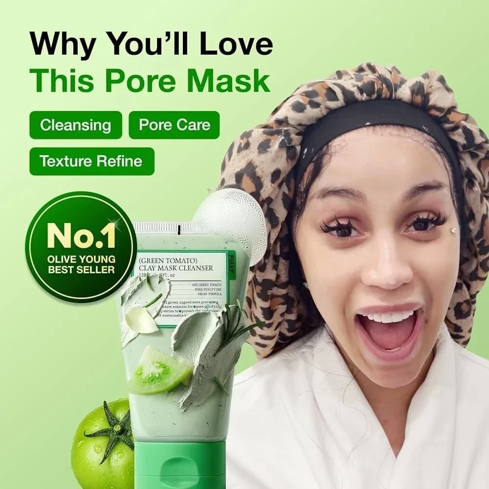 Fully Green Tomato Clay Pack Cleanser (120 ML) 