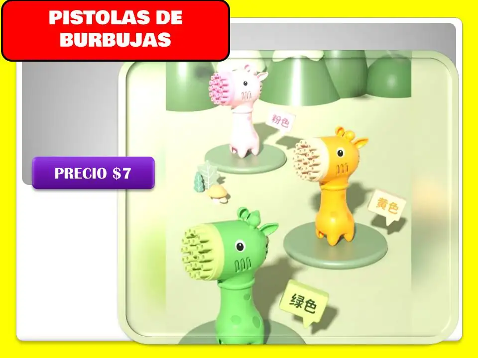 Pistola de burbujas