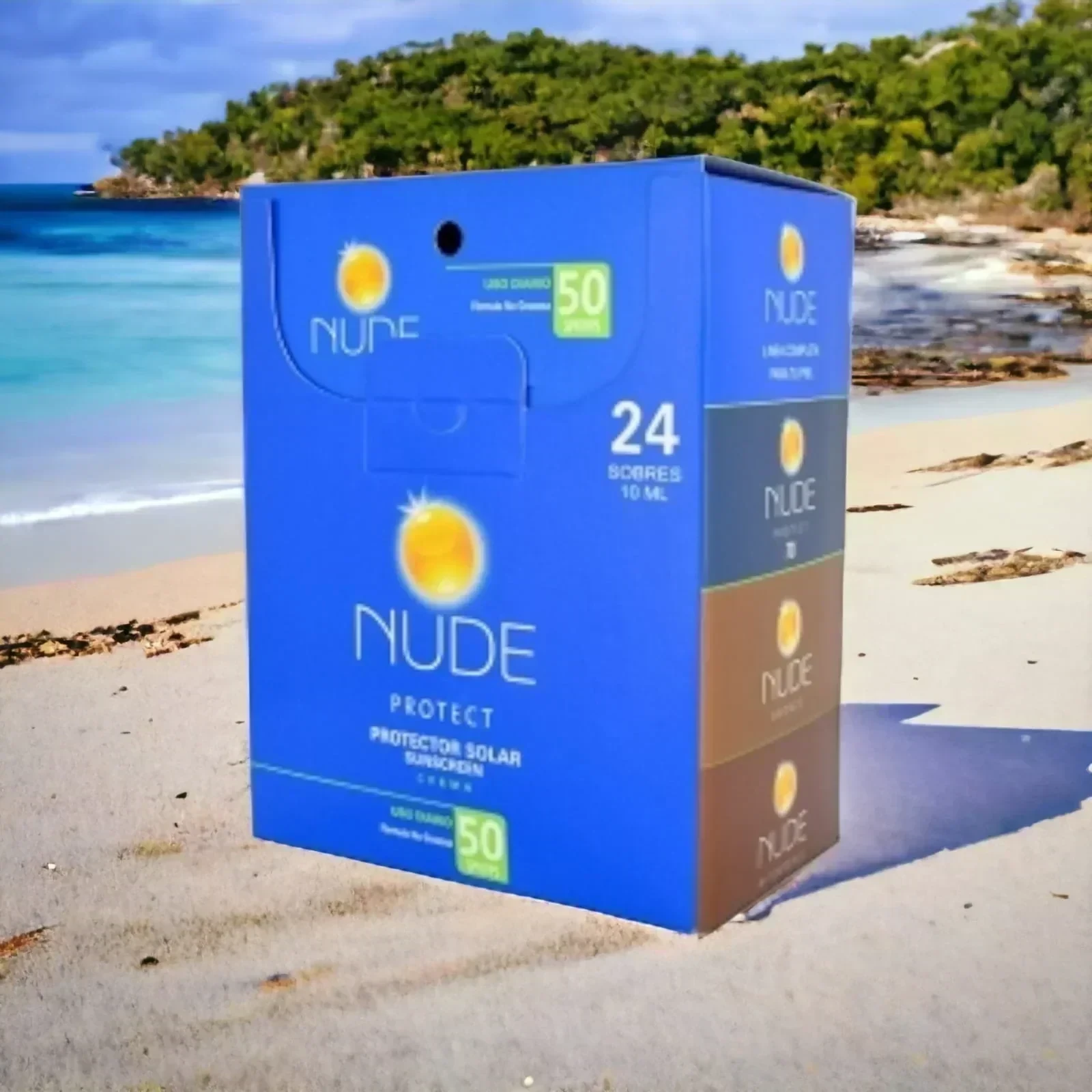 prebel nude protector solar 10 ml