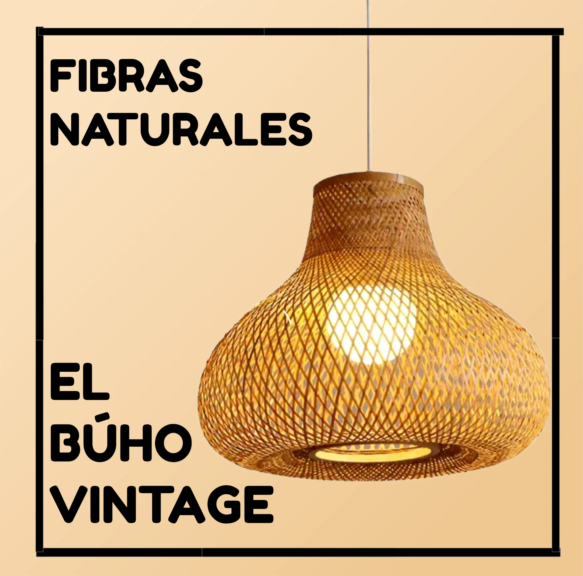 Lámpara de Techo de bambú 🎍