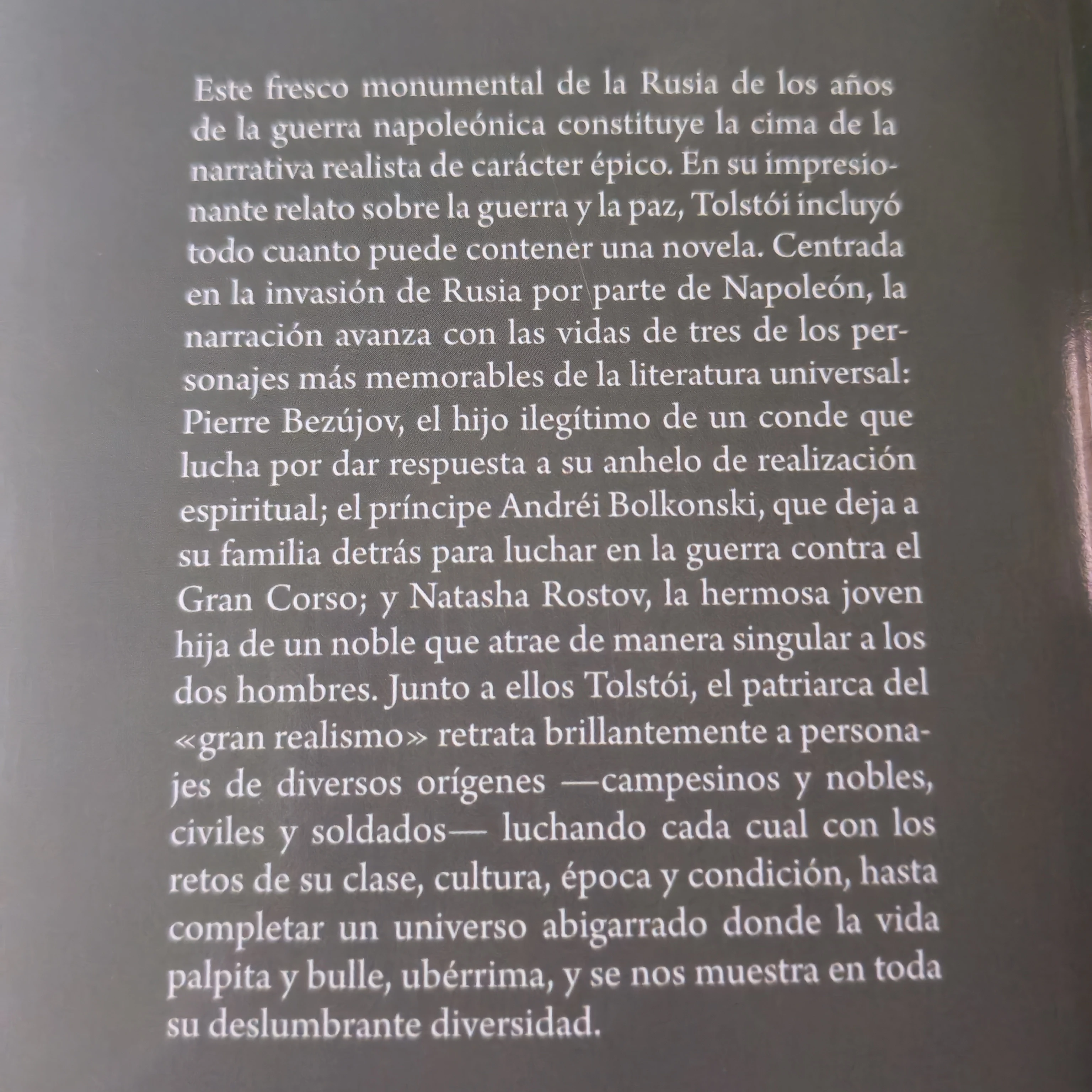 Guerra y paz, Lev Tolstói, nuevo 2