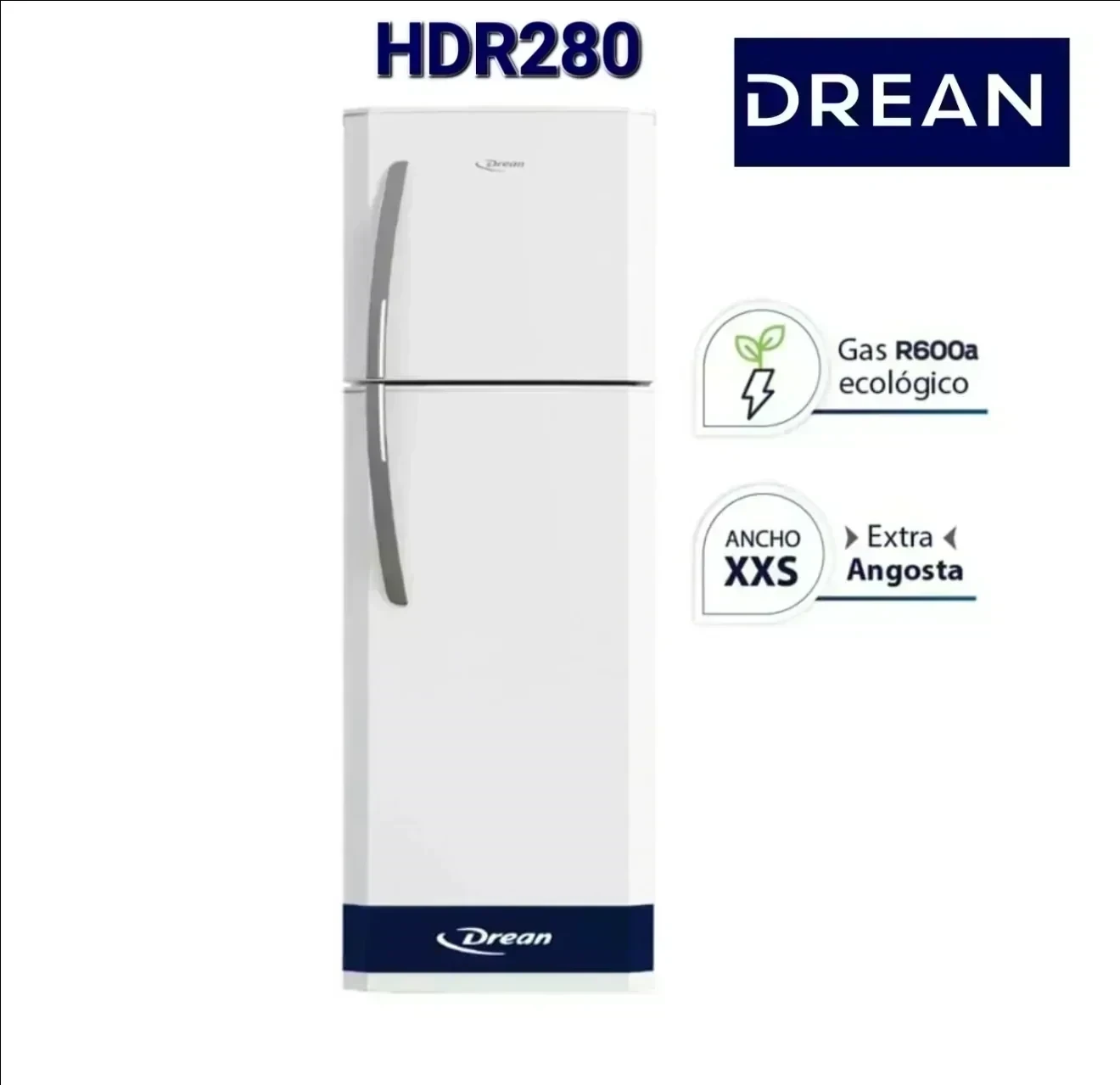 HELADERA DREAN 277L CICLICA BLANCA HDR280F00B 2