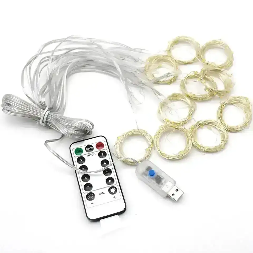 Cortina luces LED 3x1m 3
