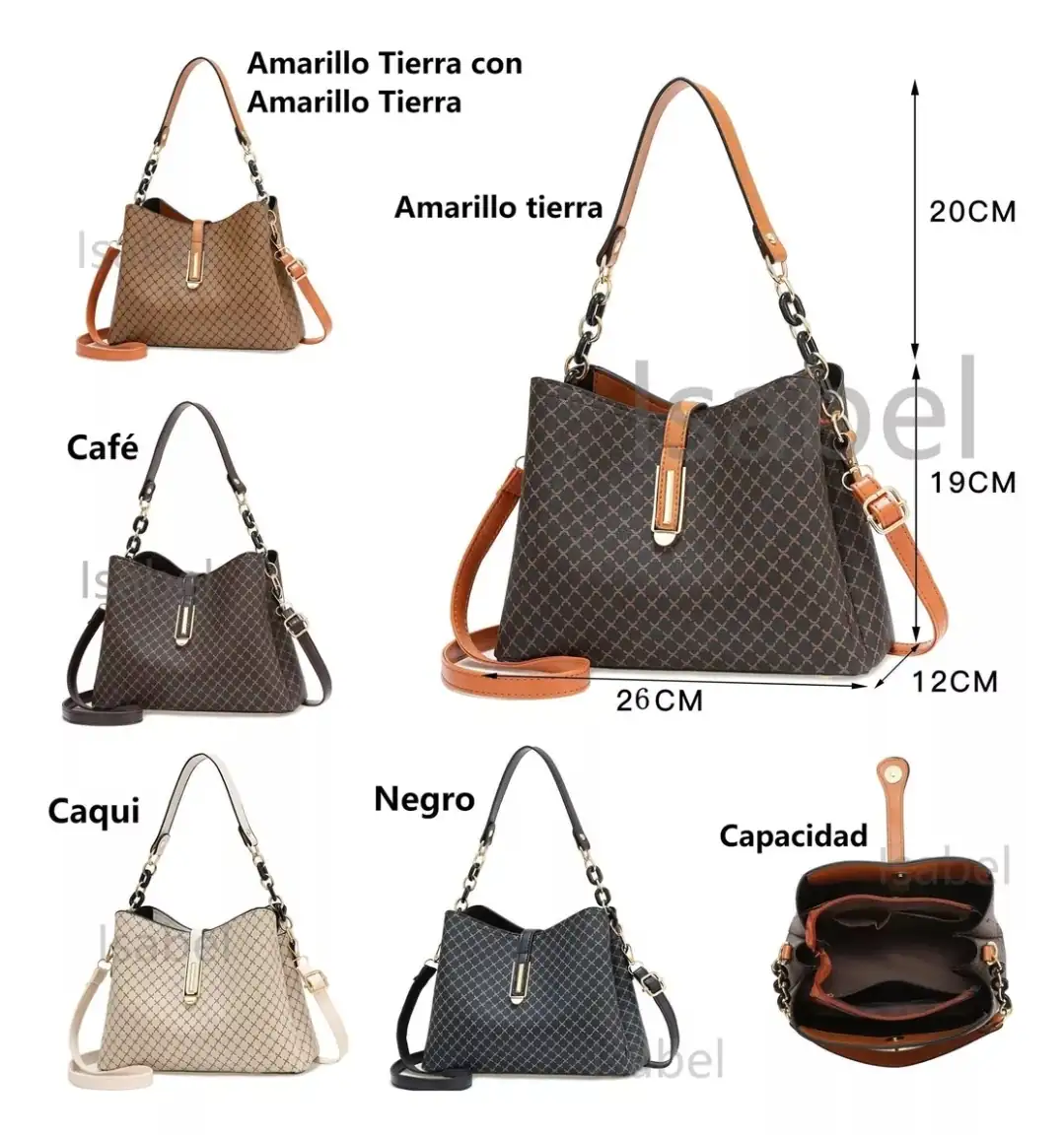 Bolsa crossbody de dama