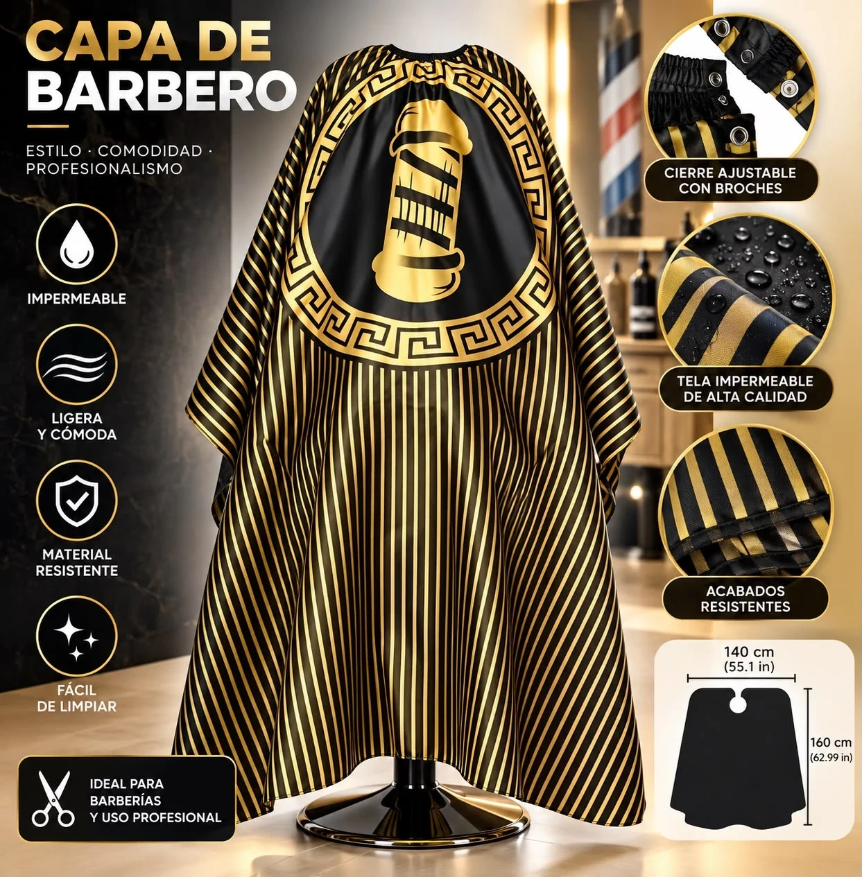 lumera capa gold barber