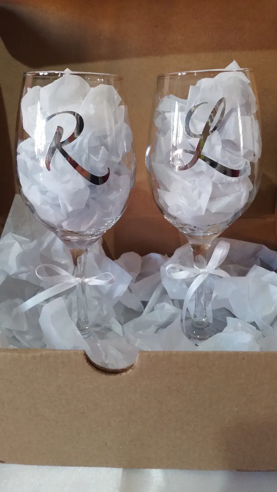 Copas de vino pack por 2 con caja  2