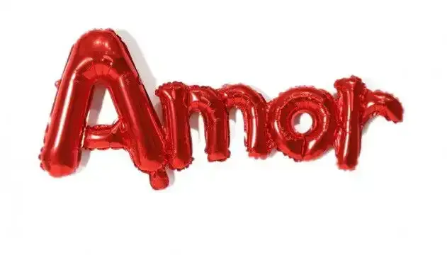 Globo metalizado Amor 97x38 cm  2