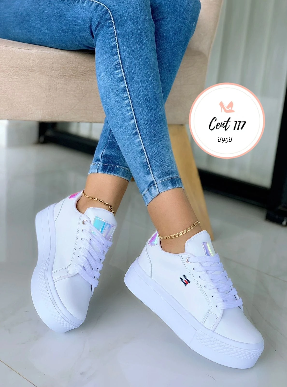 Referencia B95B Blanco Calzado 