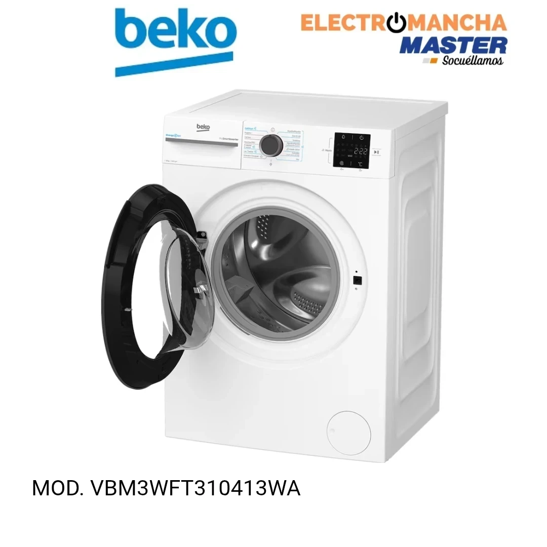 LAVADORA BEKO VBM3WFT310413WA 10 KILOS 1400 RPM. A  5