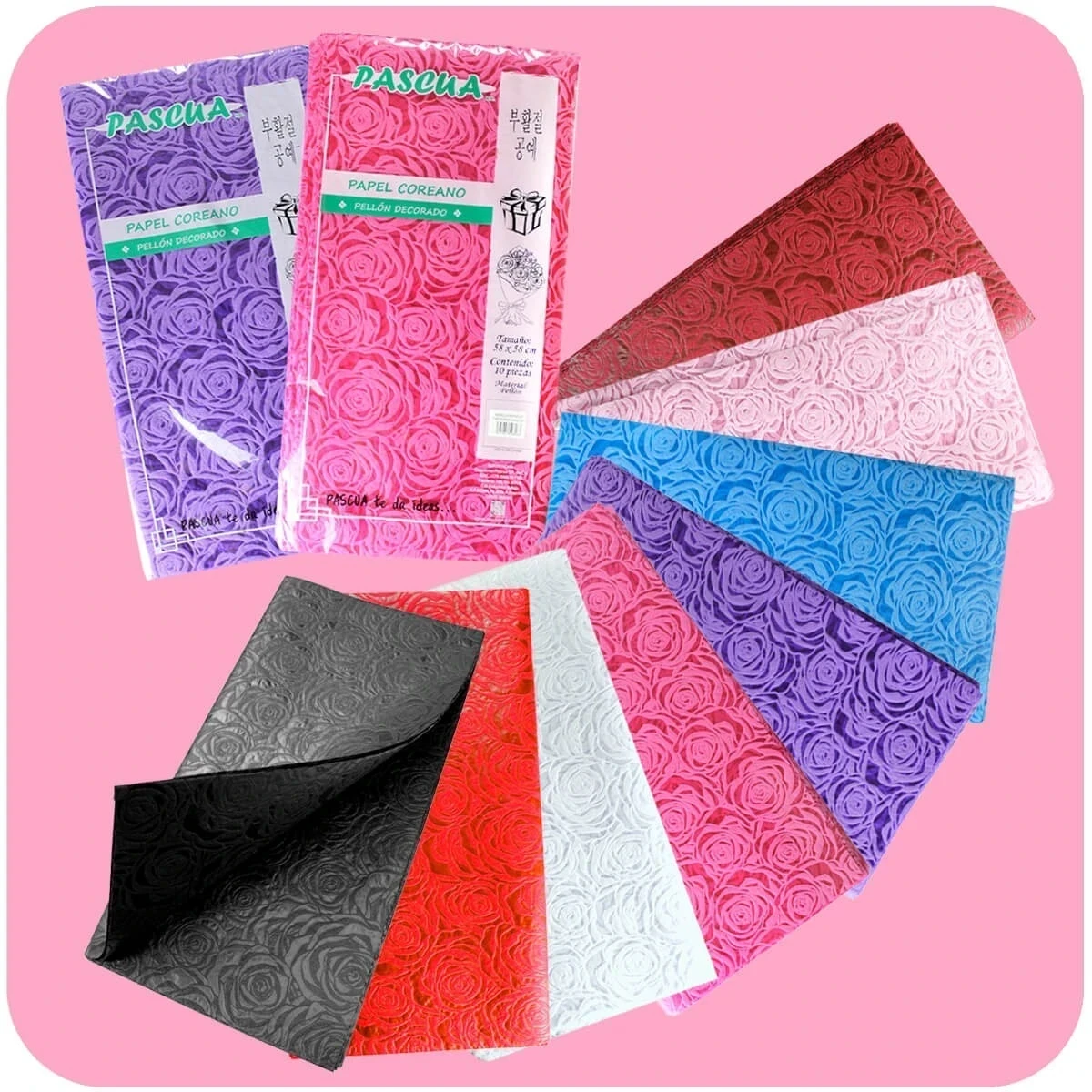 papel coreano texturizado 