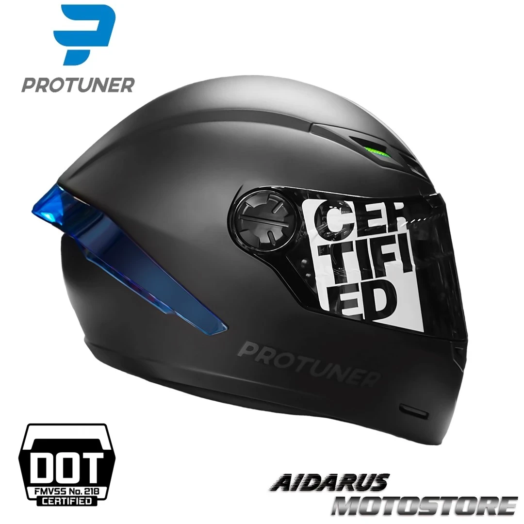 CASCO PROTUNER 501 MATE SPOILER AZUL