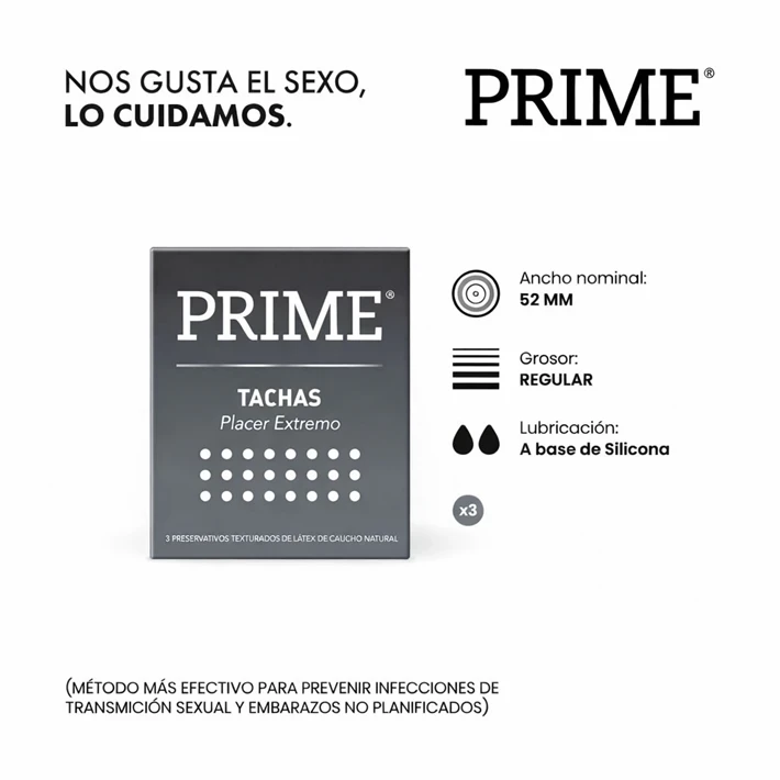 Preservativo Prime Tachas
