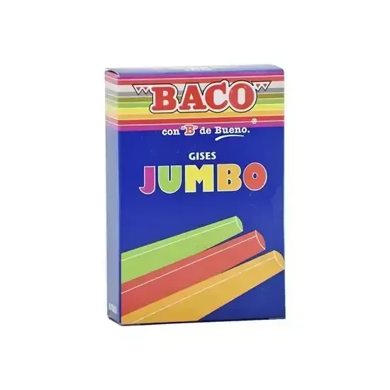 Caja con 12 gises de colores jumbo 3