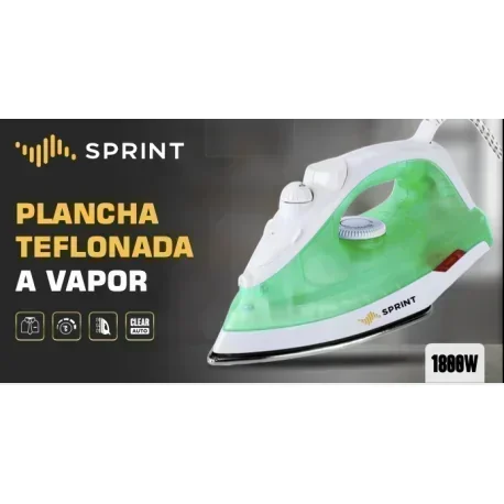 Plancha A Vapor Base Antiadherente De Acero Y Rociador
