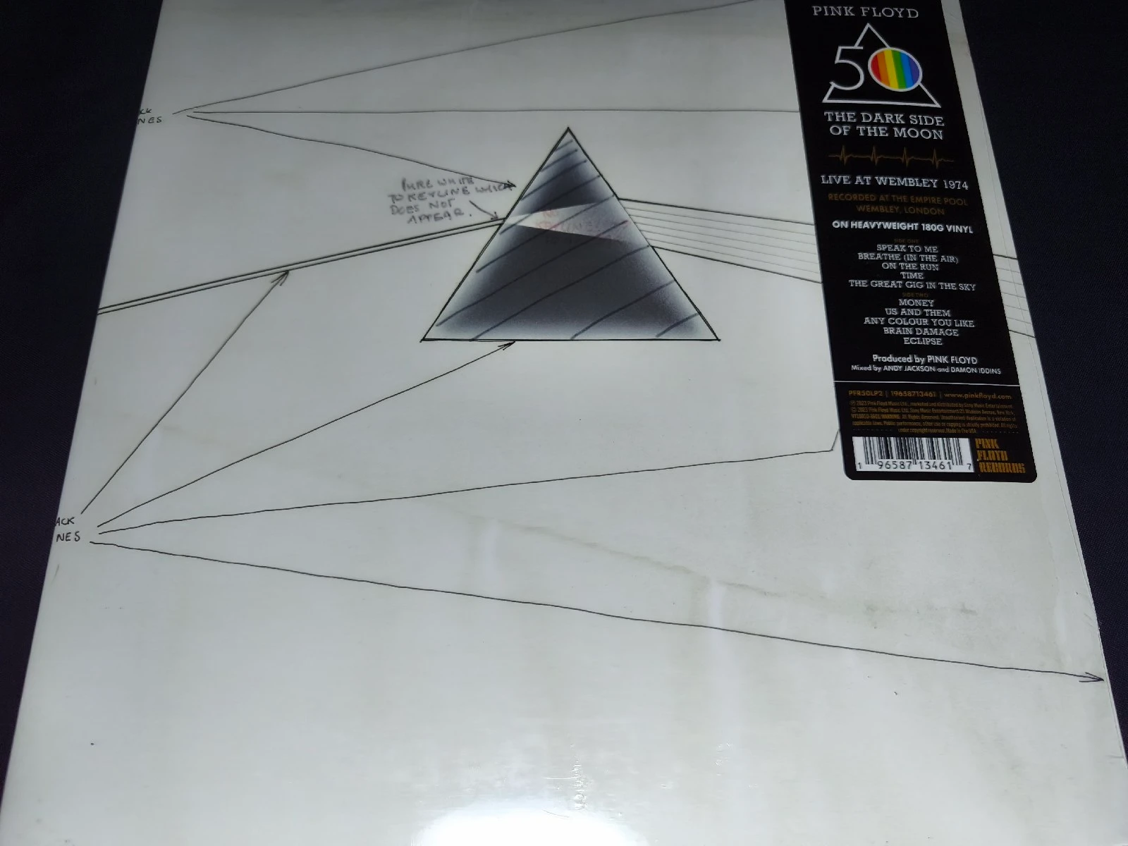 Pink Floyd - The Dark Side Of The Moon (VINILO GATEFOLD)(LIVE AT WEMBLEY)(U.S.A.)