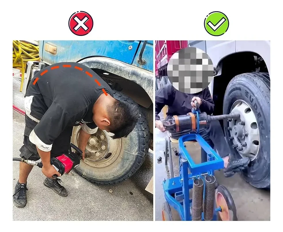 Carro Soporte Movil Para Pistola Impacto 1 Pulgada Gomeria 5