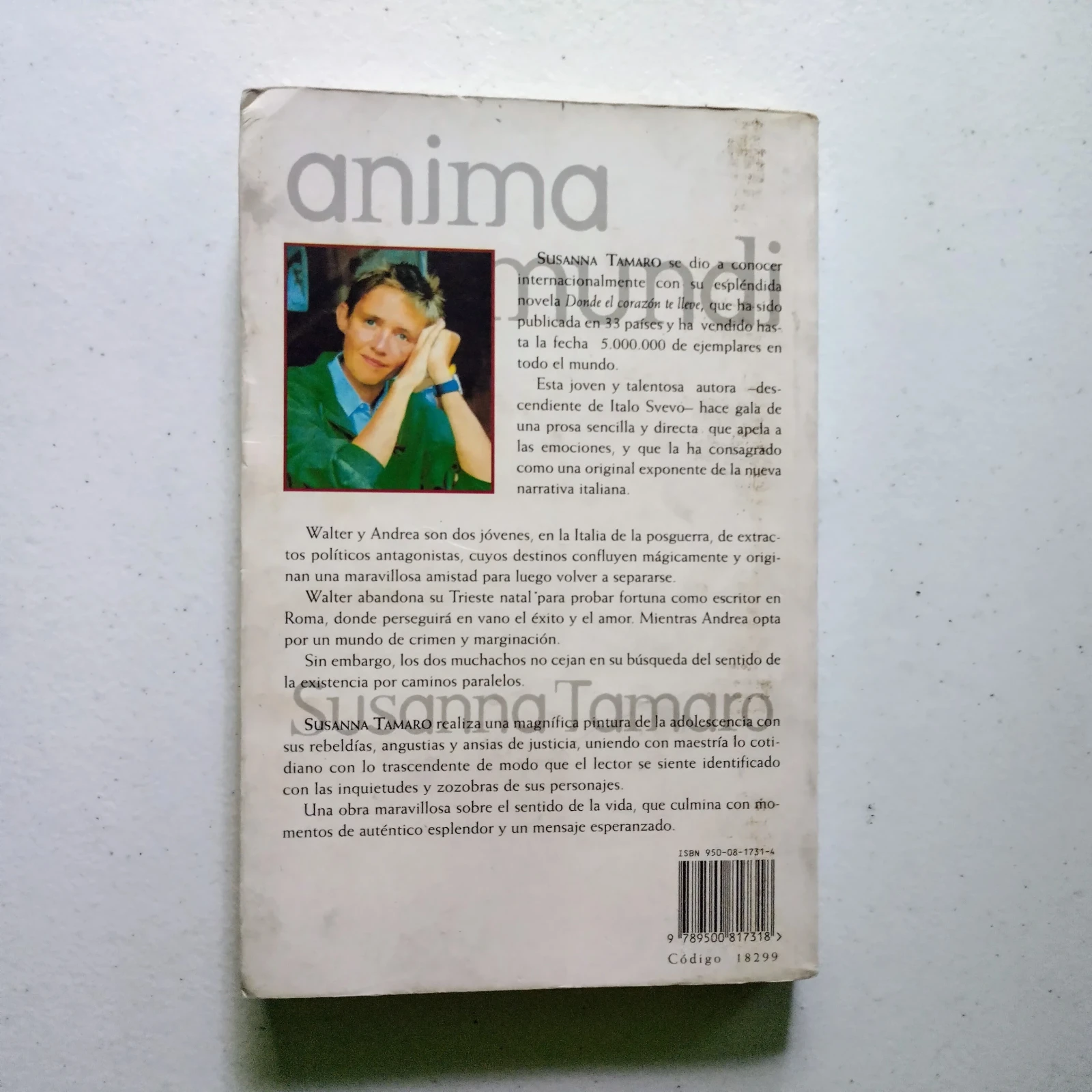 Anima mundi, Susanna Tamaro, usado 2