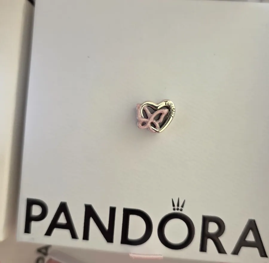 Pandora Charm Silver Entwined Heart & Butterfly 3