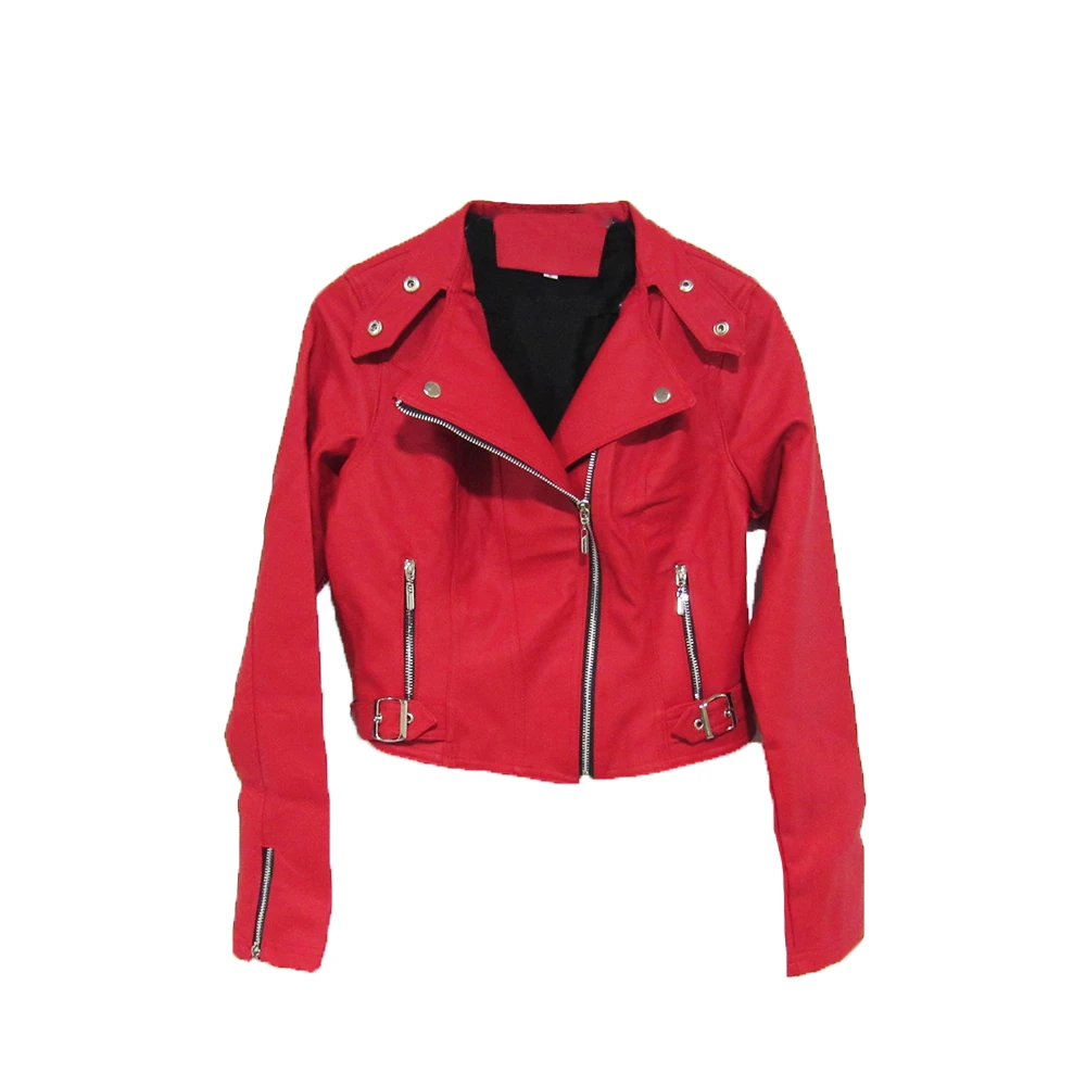 Chaqueta corta para Dama en cuero tex 8
