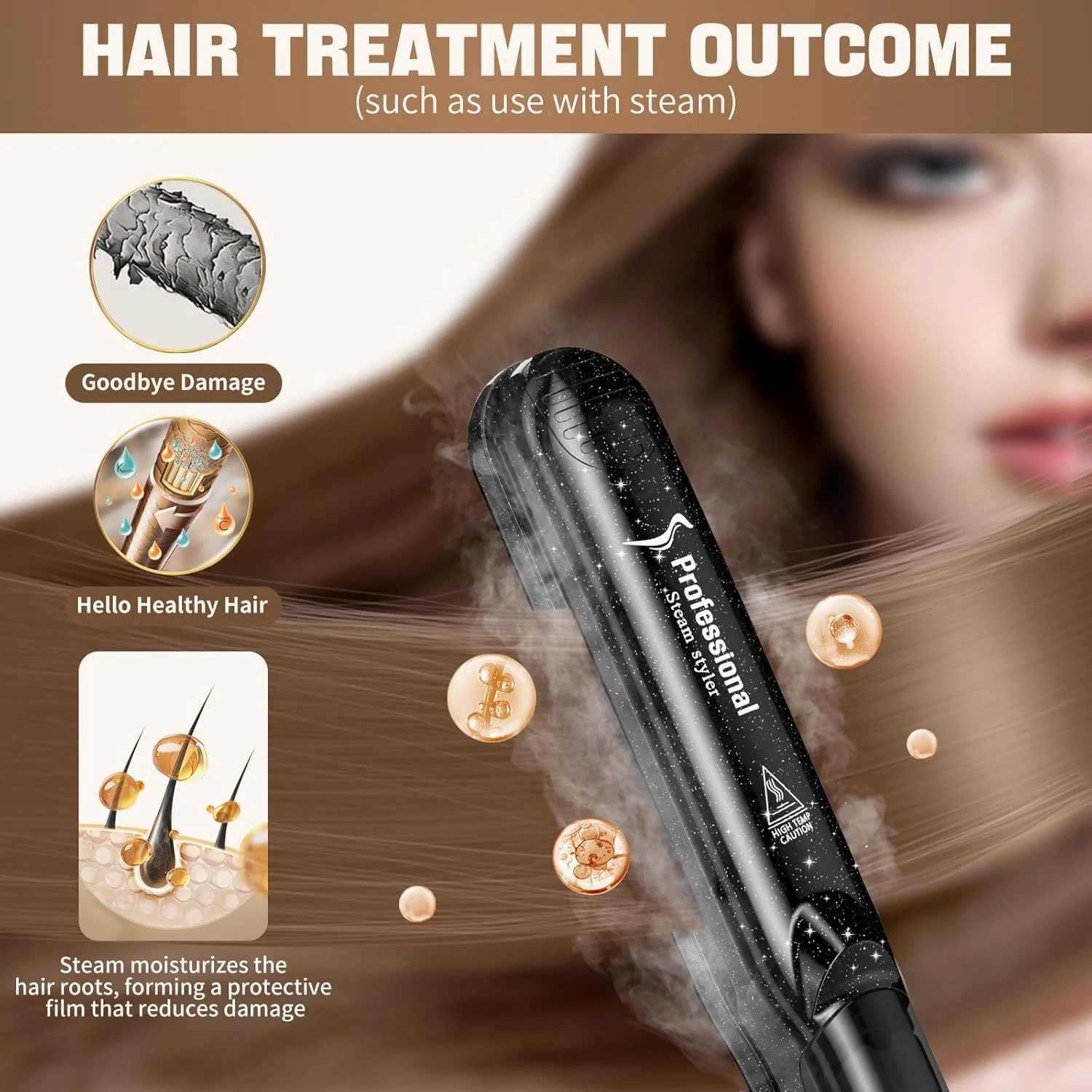 Plancha de cabello de vapor  Steam Styler 3