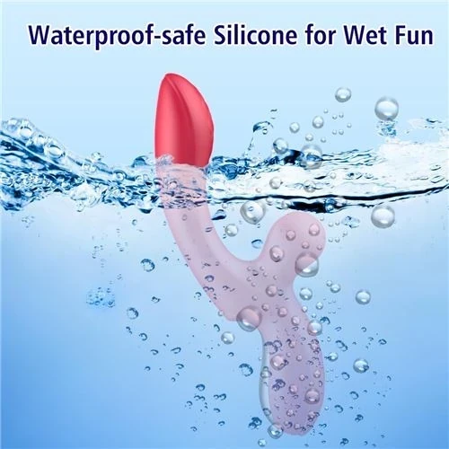 Vibrator With Flapping Tickler Doucetap 2