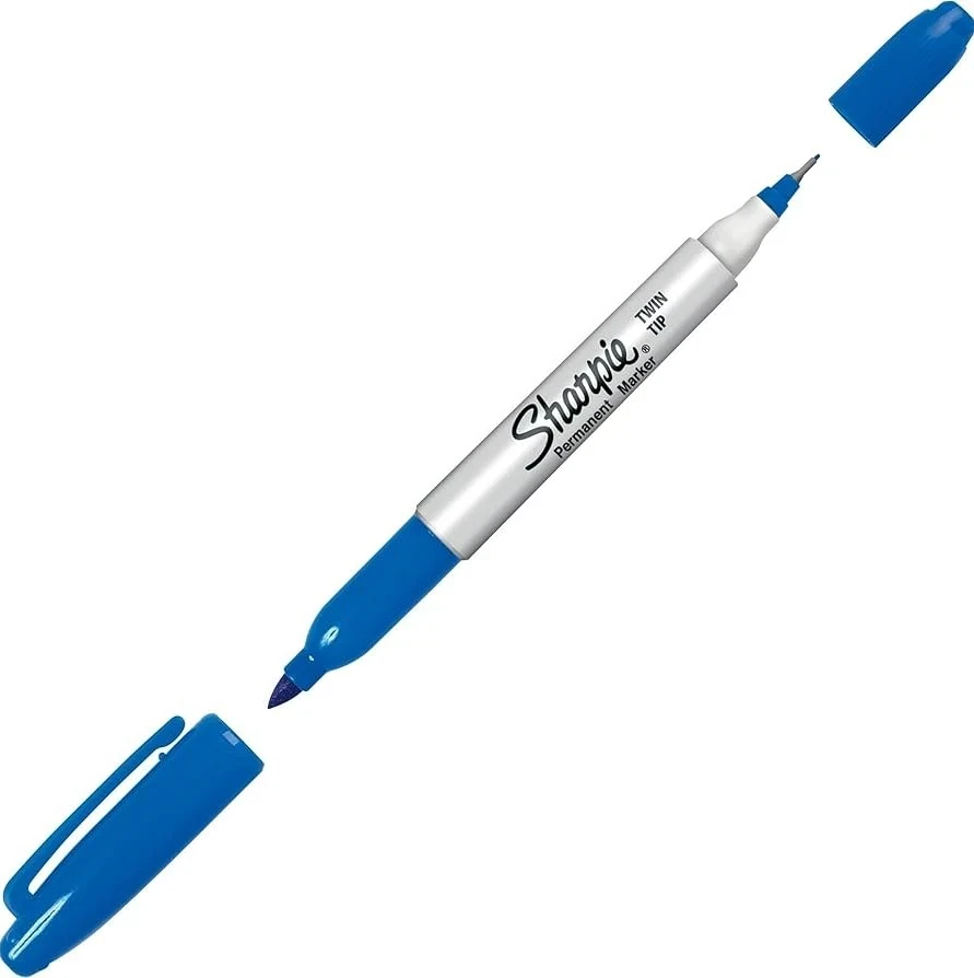Marcador Sharpie dos puntas , azul