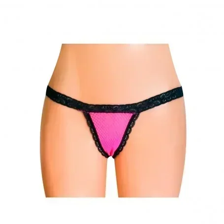 Colaless de Red con Elástico Rosa Fantasía Pasionel