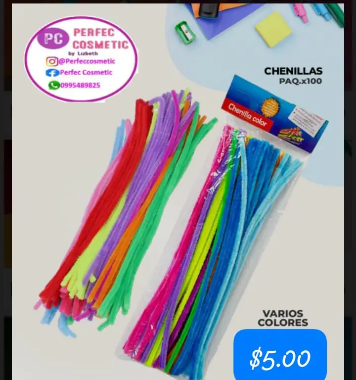 Chenillas x 100 surtidos 
