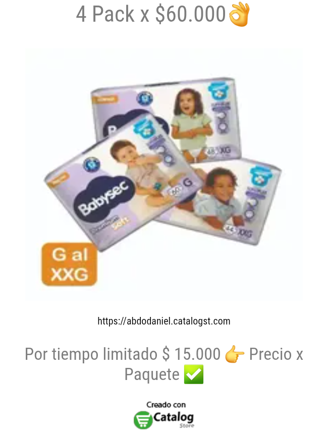 4 Pack x $60.000👌