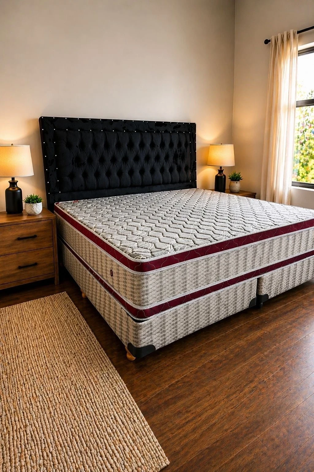 SOMMIER CONJUNTO KING 2x2 DOBLE PILLOW 120kg 