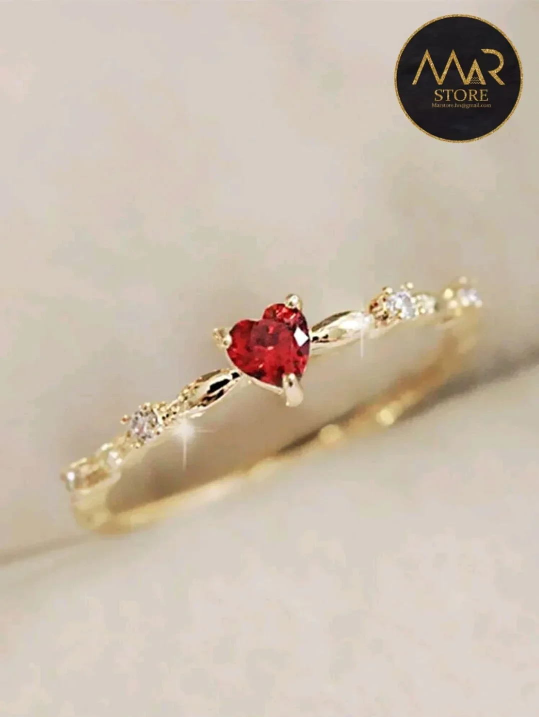 Anillo elegante de fantasía fina 