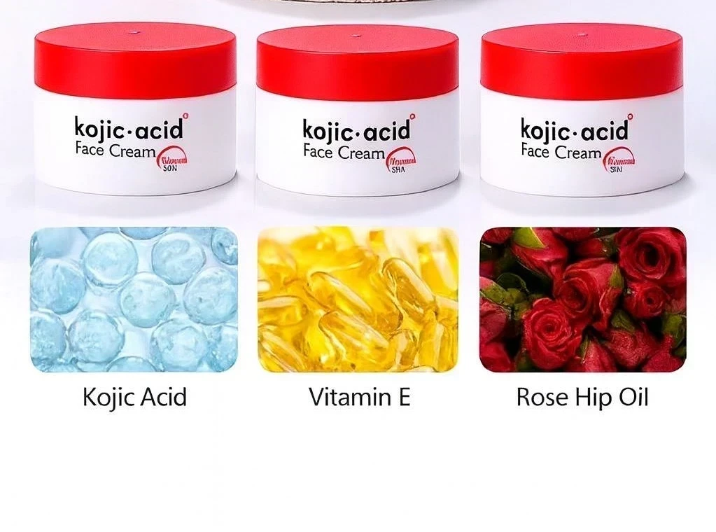 Pack de 3 cremas hidratantes con ácido kójico ☺️