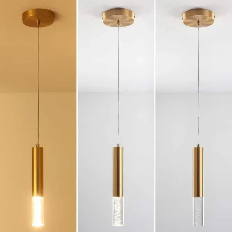 LAMPARA COLGANTE SIMPLE LIZ GOLD GU10 5