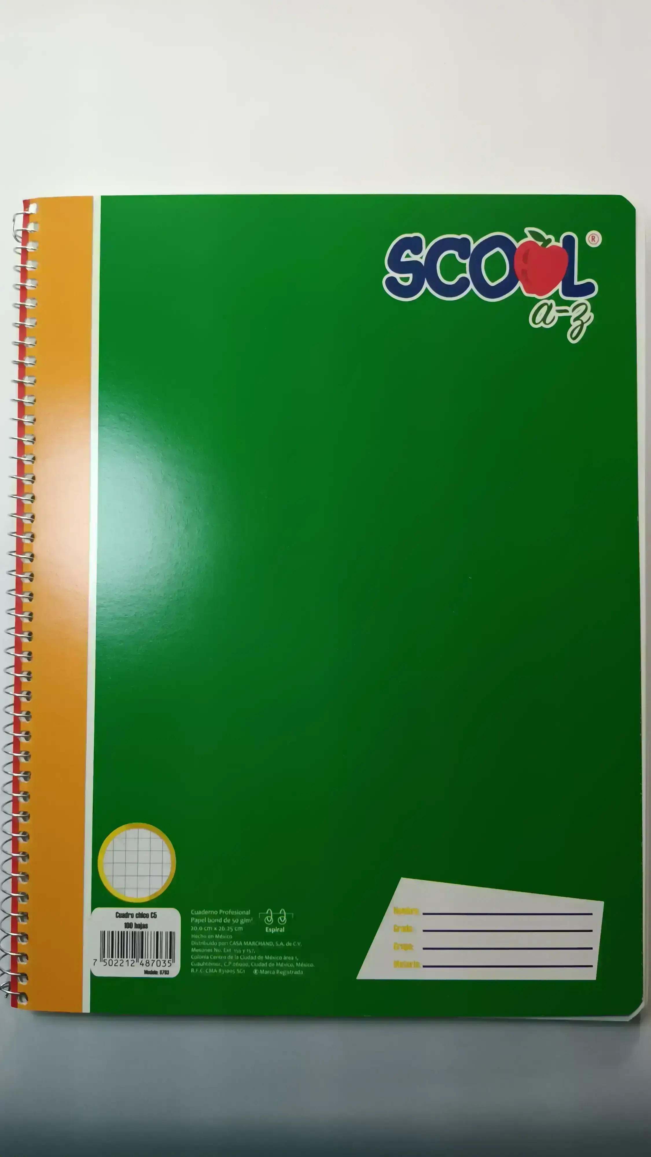 CUADERNO PROFESIONAL SCOOL 100H