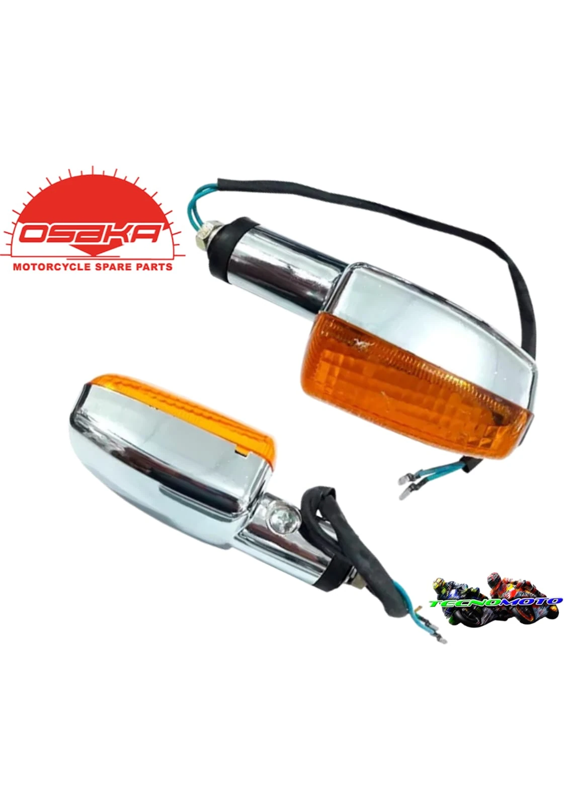 FAROL GIRO ZANELLA 150 RX / YBR 125-CROMADO[OSAKA] -44532