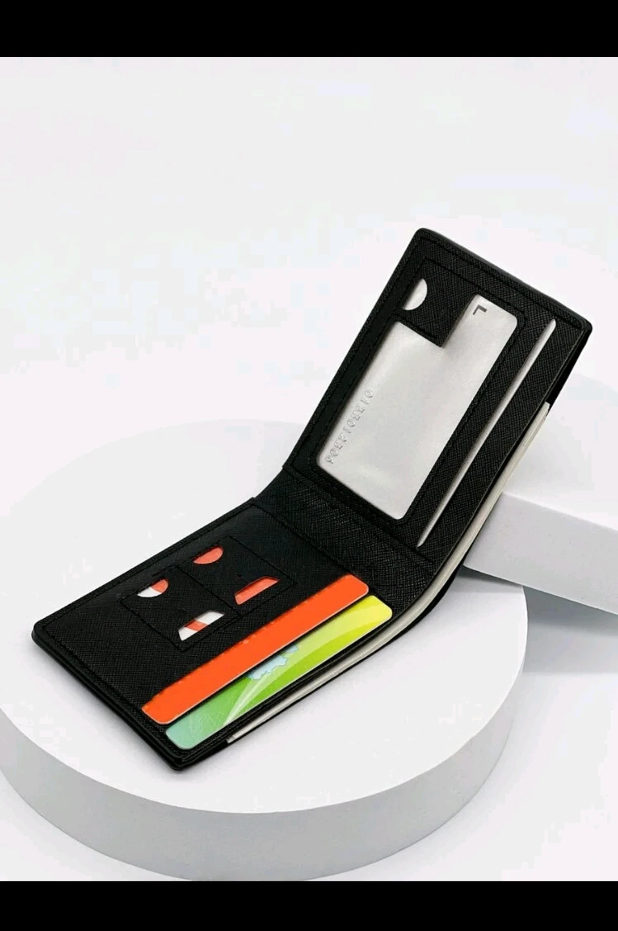 Billetera Mini Slim para Caballero - Poliuretano Premium Texturizado 5