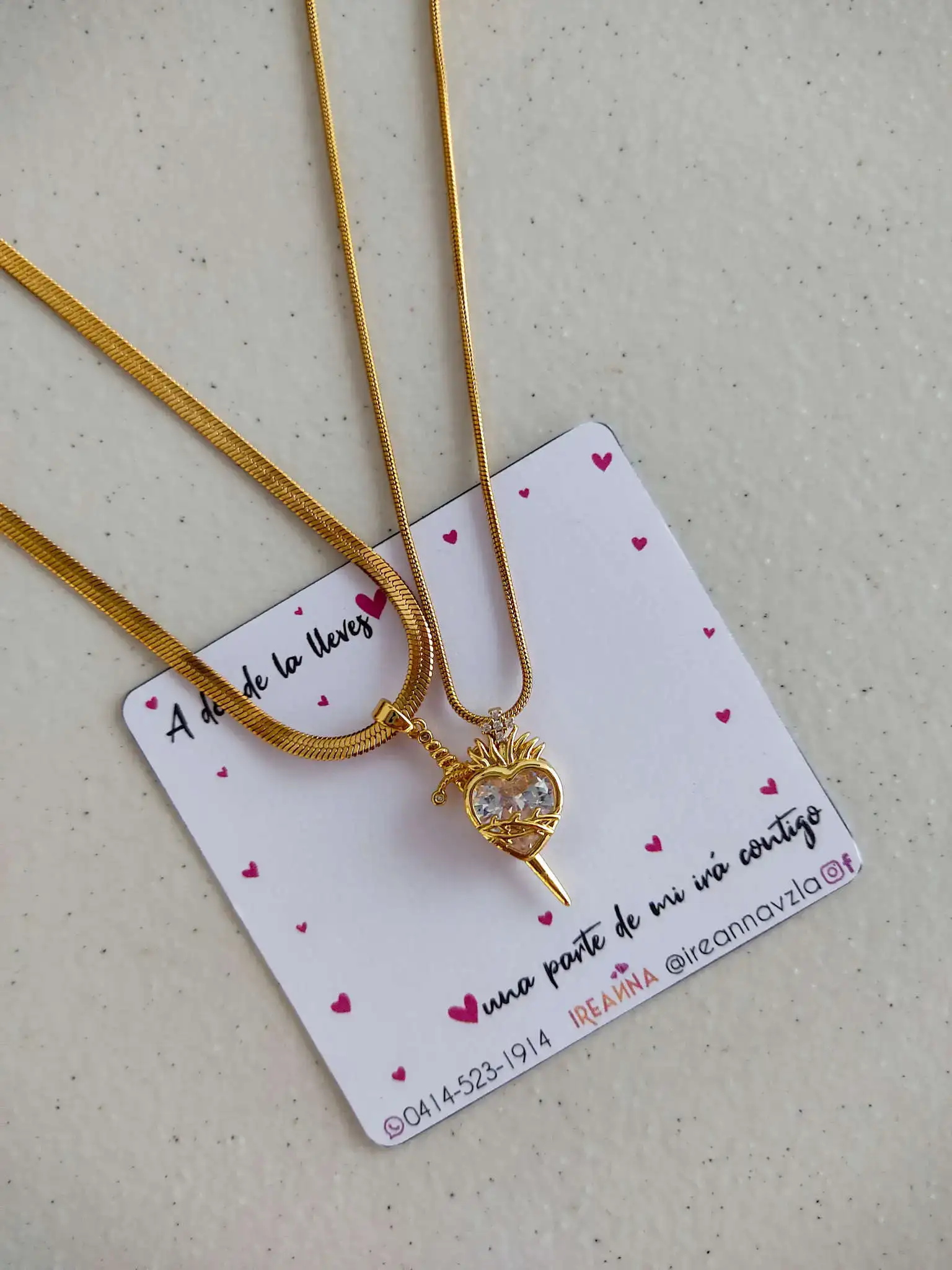 Cadenas corazón espada 🤍🗡️ 3