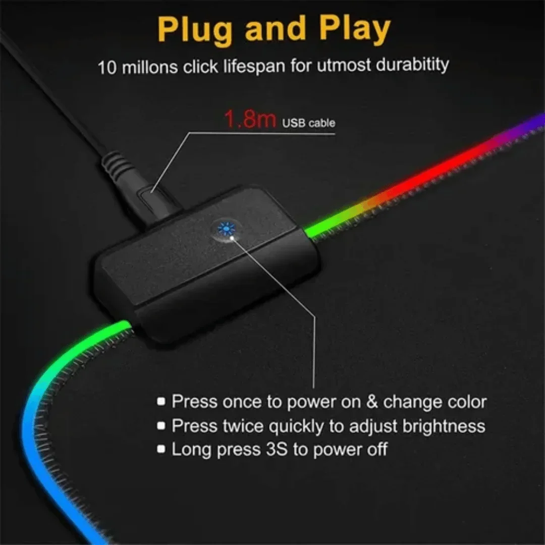 Pad Mause RGB  Gamer GRANDE  2