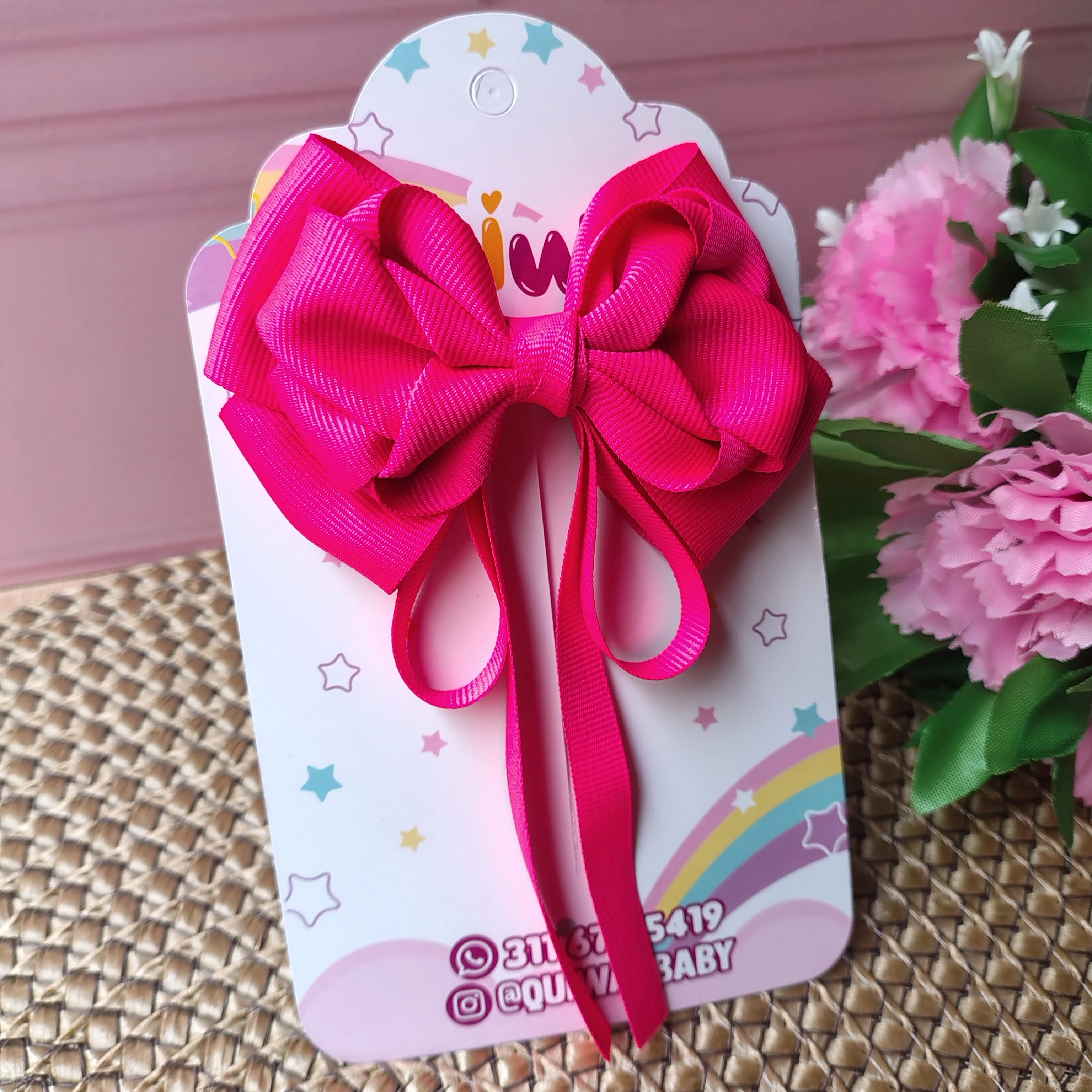 Lazo alegria fucsia neon