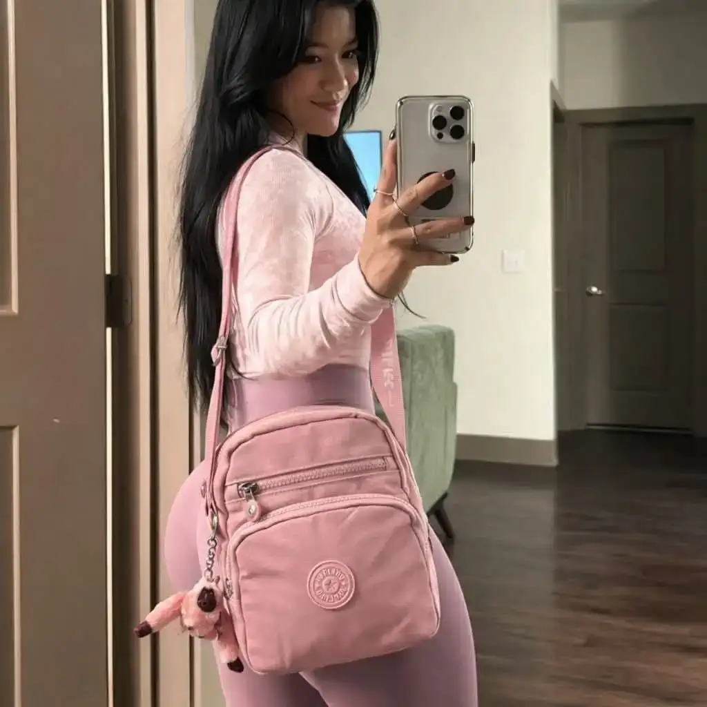 Crossbody kippling dupe bolso 4