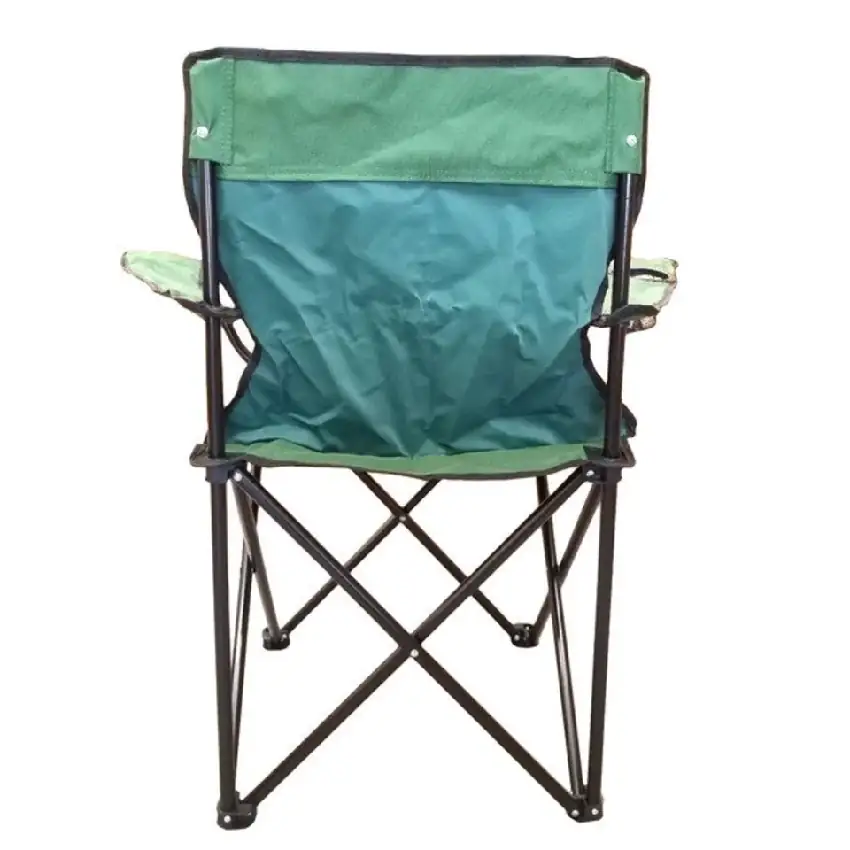 Cuatro sillas Plegables Playa, exteriores, camping, funda, Portavasos. Verde  4