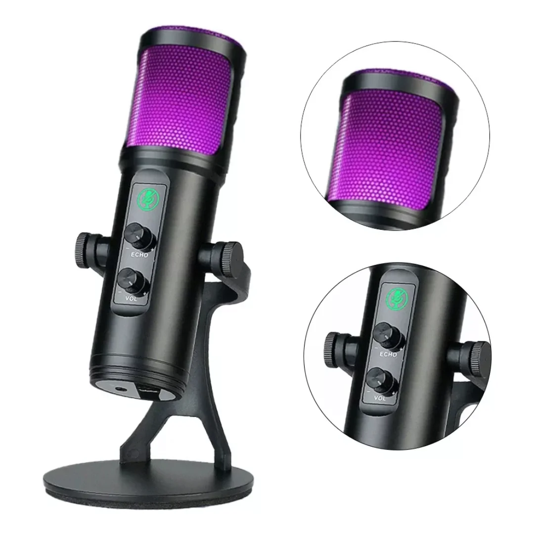 Micrófono USB de Estudio RGB 